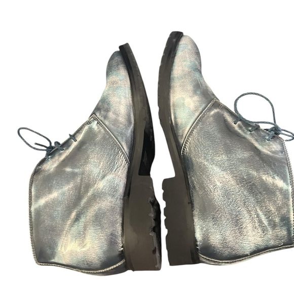 Calzoleria Toscana Handmade Leather Italy Lug Sole Chukka Boots Size 8 Designer - Picture 6 of 9